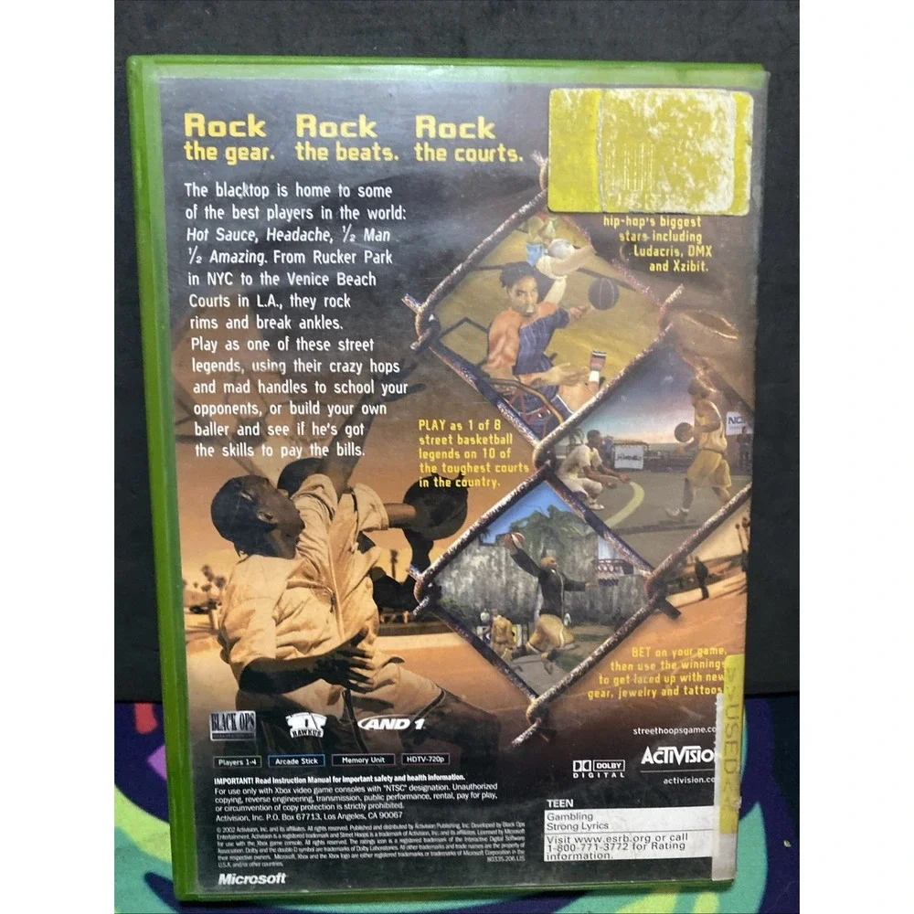 Street Hoops – Xbox – Complete w/ Case & Manual